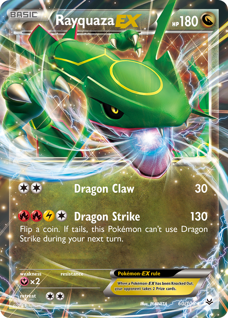 Rayquaza EX (60/108) [XY: Roaring Skies] | Rock City Comics