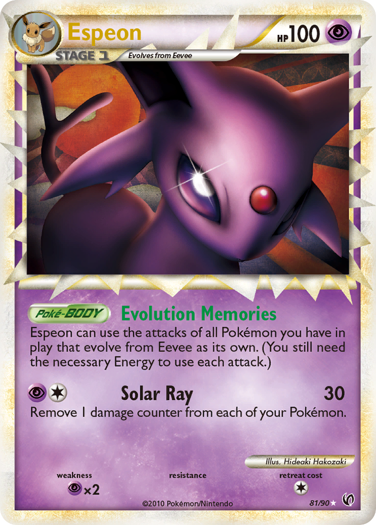 Espeon (81/90) [HeartGold & SoulSilver: Undaunted] | Rock City Comics