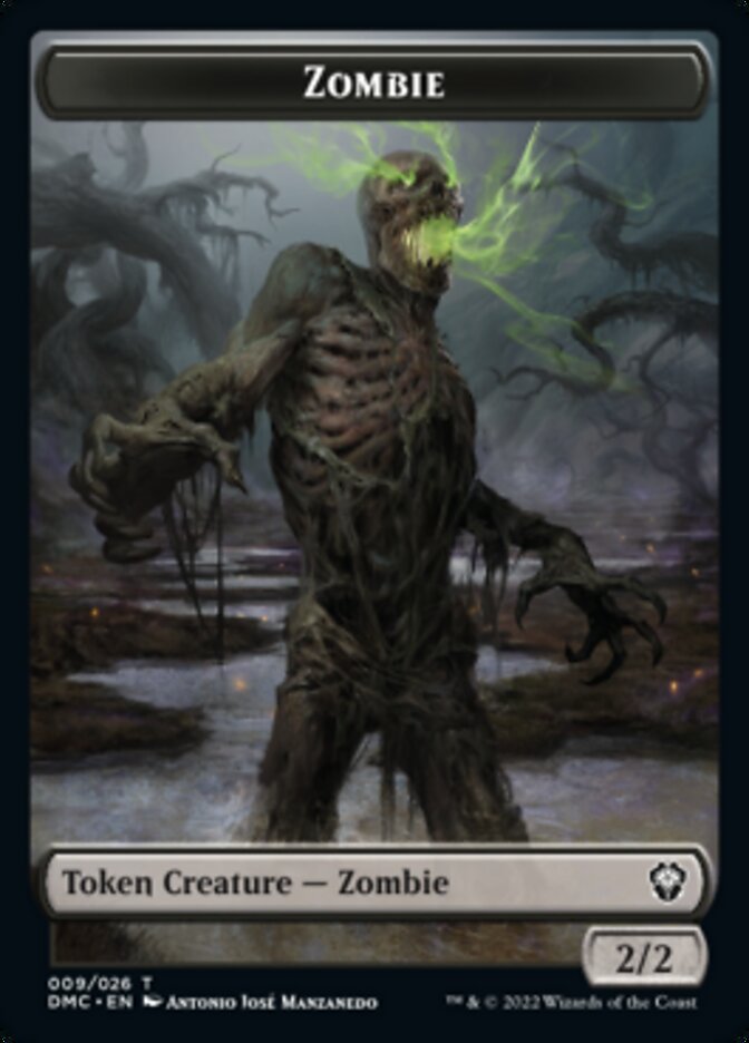 Bird (002) // Zombie Double-sided Token [Dominaria United Tokens] | Rock City Comics