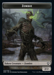 Saproling // Zombie Double-sided Token [Dominaria United Tokens] | Rock City Comics