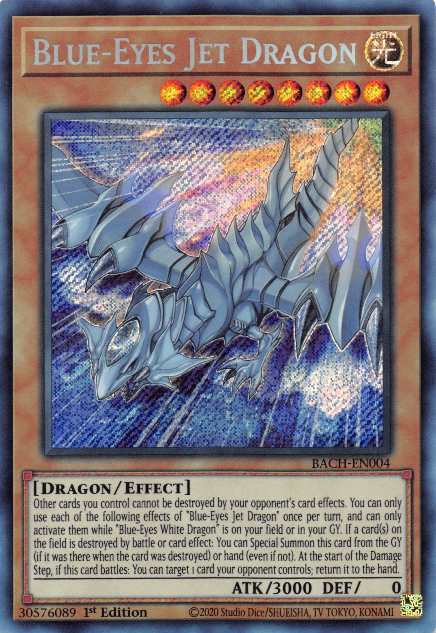 Blue-Eyes Jet Dragon [BACH-EN004] Starlight Rare | Rock City Comics