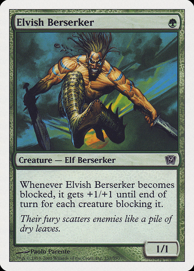 Elvish Berserker [Ninth Edition] | Rock City Comics