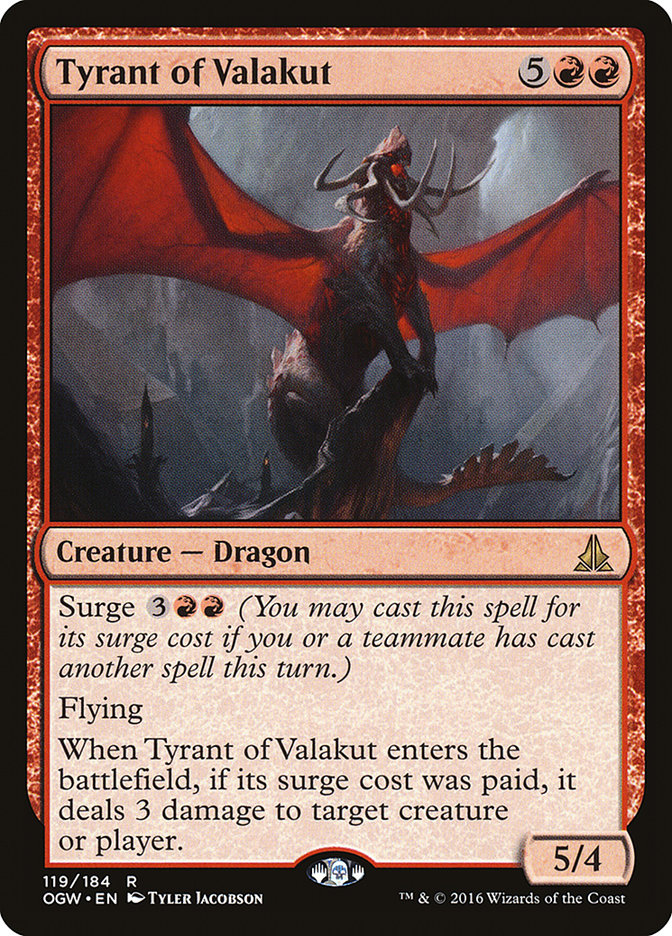 Tyrant of Valakut [Oath of the Gatewatch] | Rock City Comics