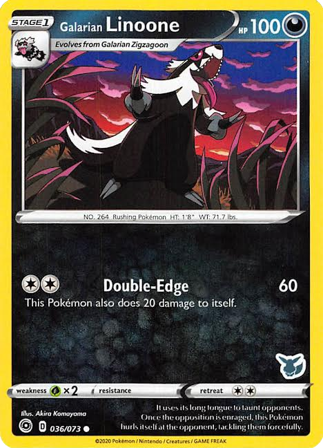 Galarian Linoone (036/073) (Eevee Deck) [Battle Academy 2022] | Rock City Comics