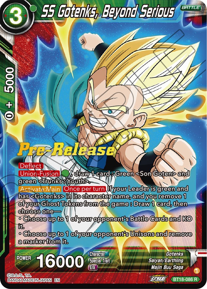 SS Gotenks, Beyond Serious (BT18-086) [Dawn of the Z-Legends Prerelease Promos] | Rock City Comics