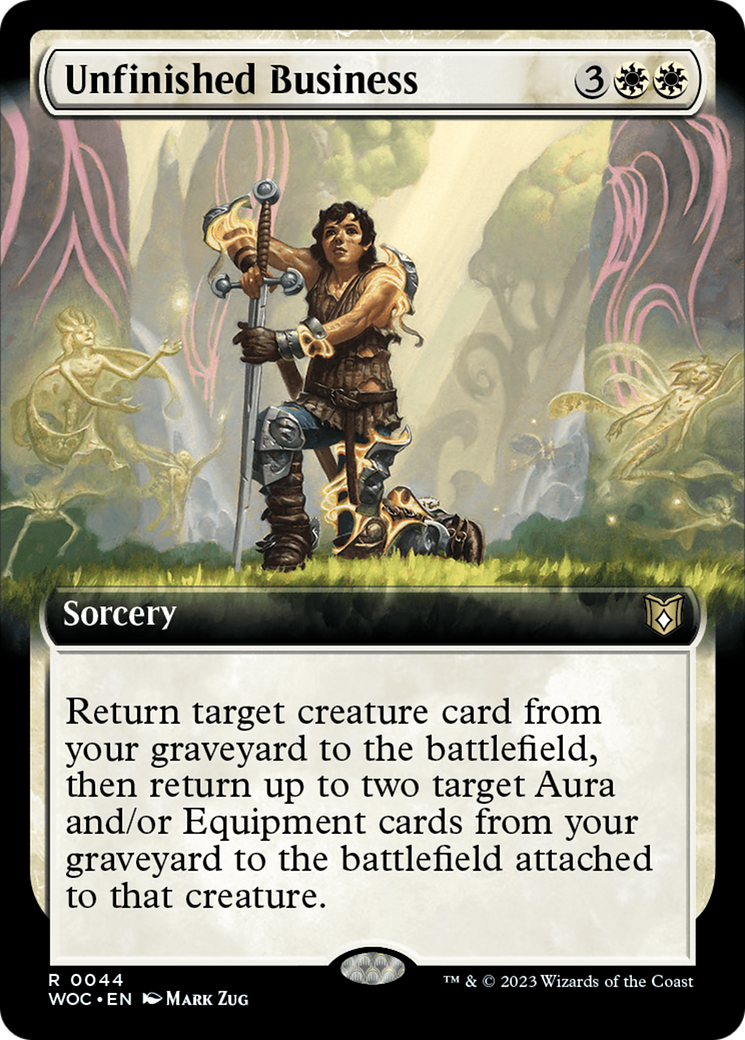 Unfinished Business (Extended Art) [Wilds of Eldraine Commander] | Rock City Comics