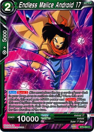 Endless Malice Android 17 (BT5-064) [Miraculous Revival] | Rock City Comics