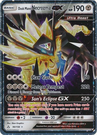 Dusk Mane Necrozma GX (90/156) (Jumbo Card) [Sun & Moon: Ultra Prism] | Rock City Comics