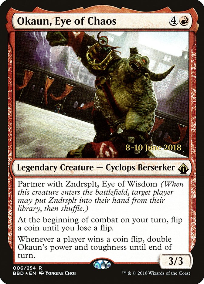 Okaun, Eye of Chaos   [Battlebond Prerelease Promos] | Rock City Comics