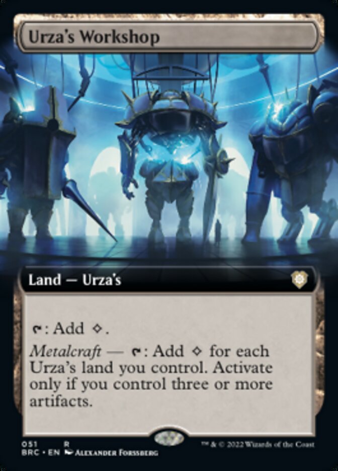 Urza's Workshop (Extended Art) [The Brothers' War Commander] | Rock City Comics