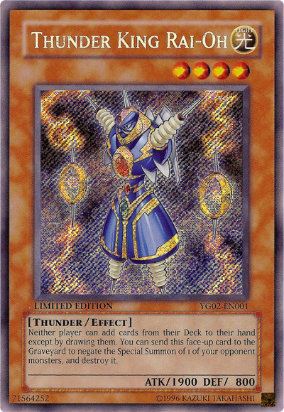 Thunder King Rai-Oh [YG02-EN001] Secret Rare | Rock City Comics