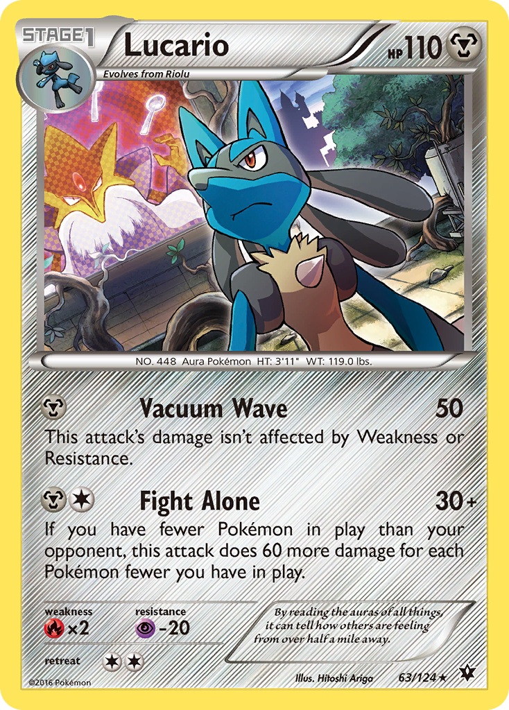 Lucario (63/124) (Cosmos Holo) [XY: Fates Collide] | Rock City Comics