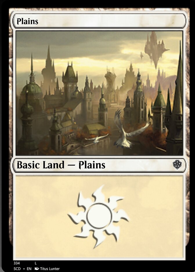 Plains (334) [Starter Commander Decks] | Rock City Comics