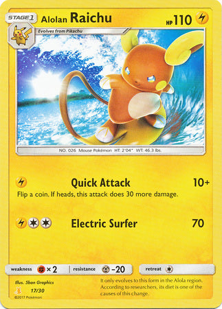 Alolan Raichu (17/30) [Sun & Moon: Trainer Kit - Alolan Raichu] | Rock City Comics