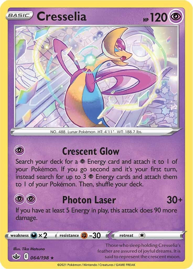 Cresselia (064/198) (Theme Deck Exclusive) [Sword & Shield: Chilling Reign] | Rock City Comics