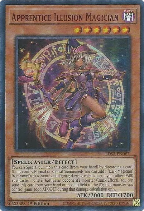 Apprentice Illusion Magician (Red) [LDS3-EN087] Ultra Rare | Rock City Comics