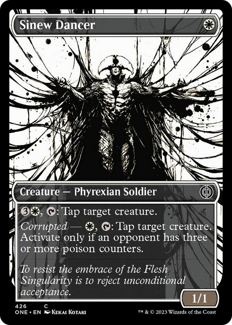 Sinew Dancer (Showcase Ichor Step-and-Compleat Foil) [Phyrexia: All Will Be One] | Rock City Comics