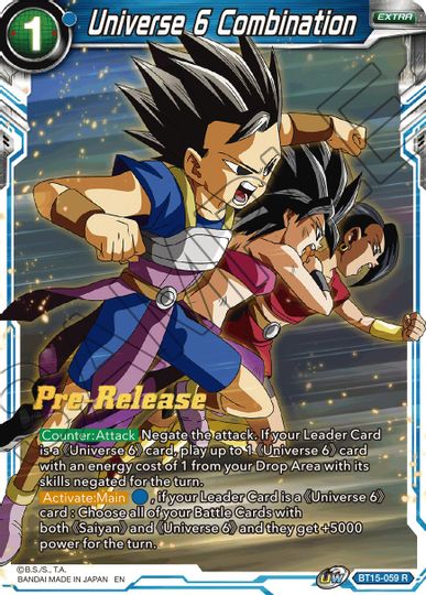 Universe 6 Combination (BT15-059) [Saiyan Showdown Prerelease Promos] | Rock City Comics