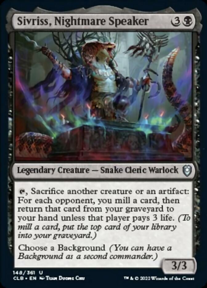 Sivriss, Nightmare Speaker [Commander Legends: Battle for Baldur's Gate] | Rock City Comics