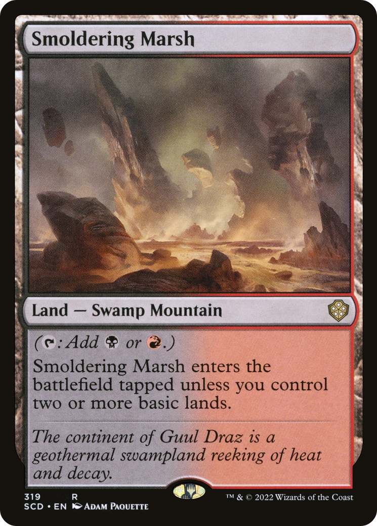 Smoldering Marsh [Starter Commander Decks] | Rock City Comics