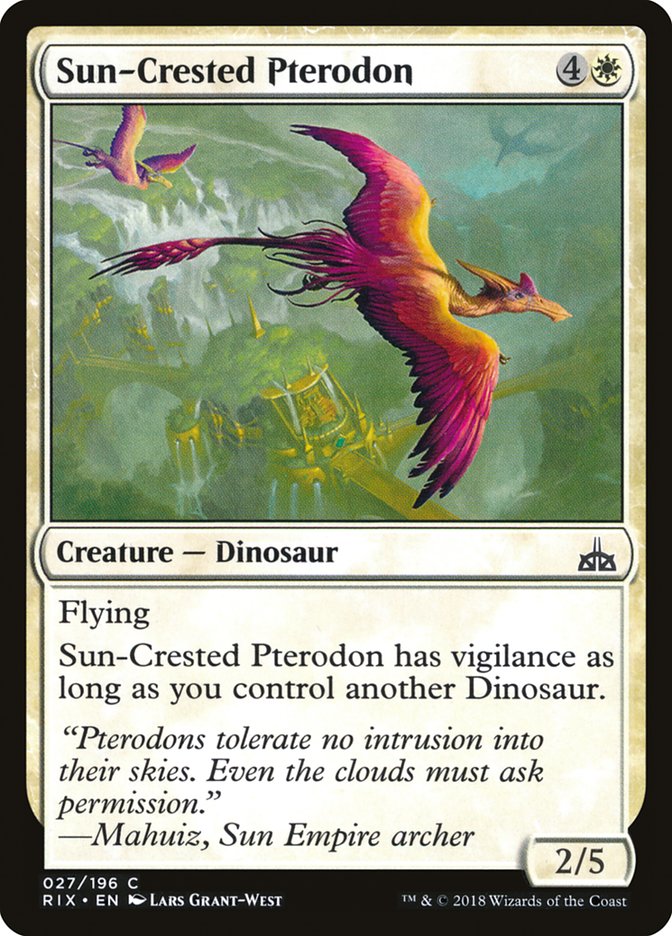 Sun-Crested Pterodon [Rivals of Ixalan] | Rock City Comics