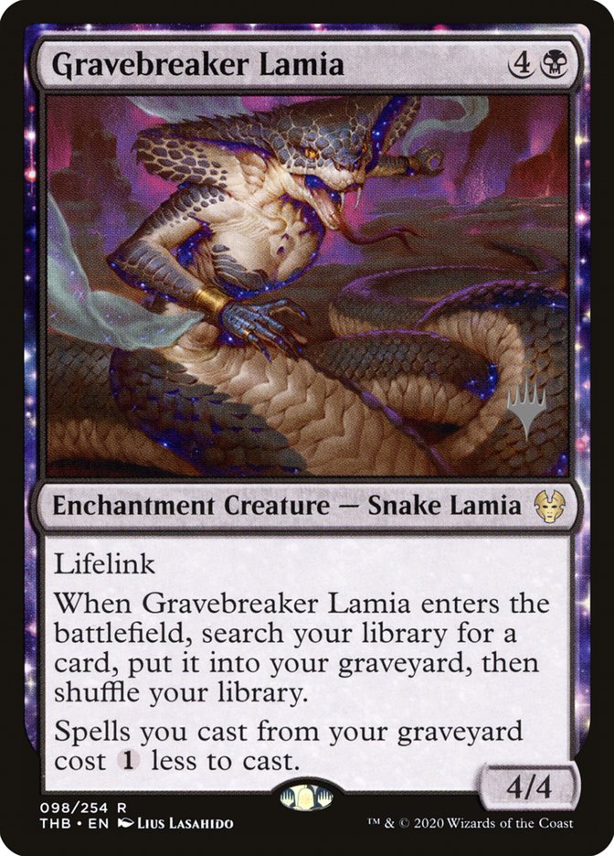 Gravebreaker Lamia (Promo Pack) [Theros Beyond Death Promos] | Rock City Comics