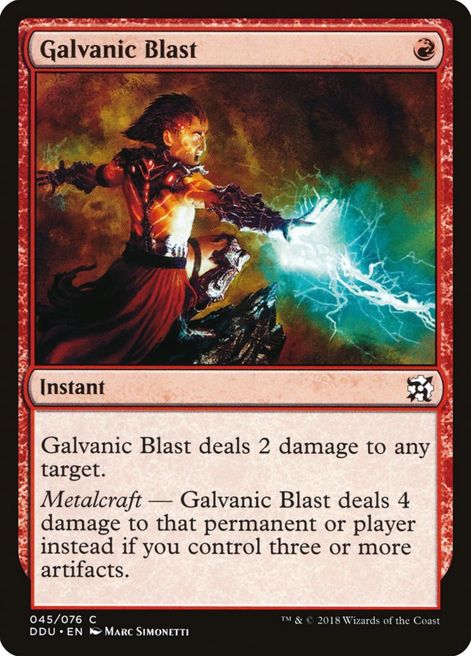 Galvanic Blast [Duel Decks: Elves vs. Inventors] | Rock City Comics