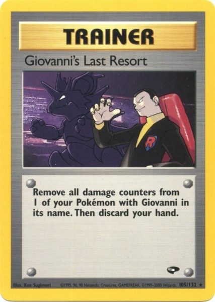 Giovanni's Last Resort (105/132) [Gym Challenge Unlimited] | Rock City Comics