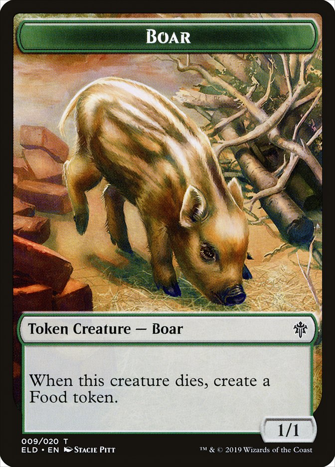 Boar [Throne of Eldraine Tokens] | Rock City Comics