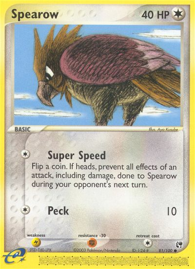 Spearow (81/100) [EX: Sandstorm] | Rock City Comics