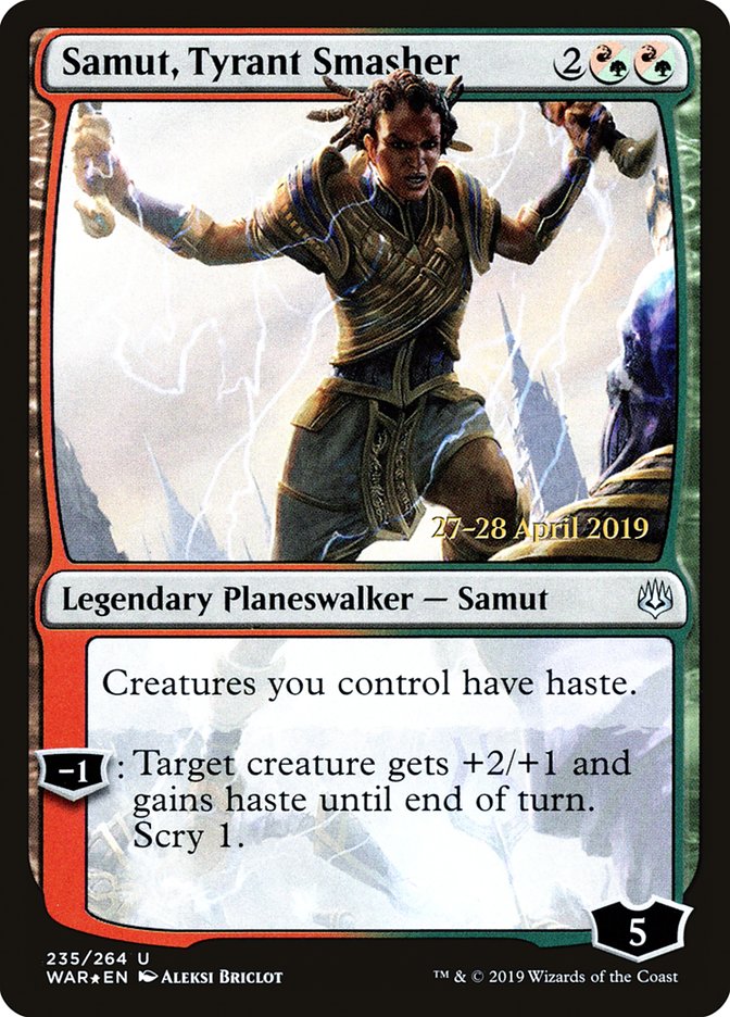 Samut, Tyrant Smasher  [War of the Spark Prerelease Promos] | Rock City Comics