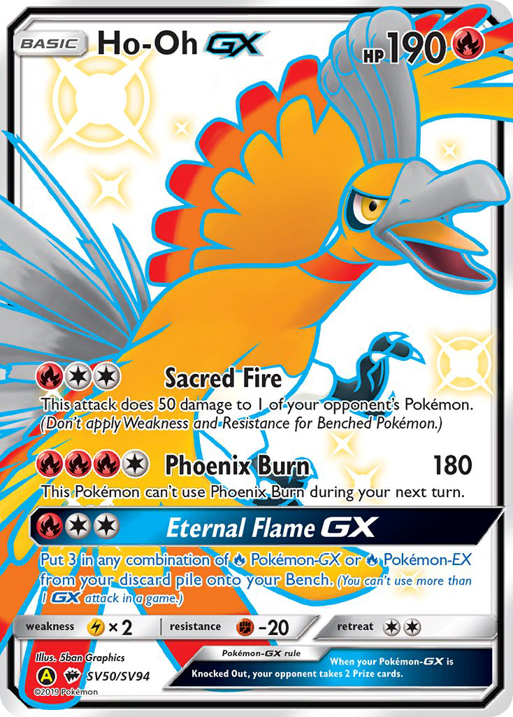 Ho-Oh GX (SV50/SV94) [Sun & Moon: Hidden Fates - Shiny Vault] | Rock City Comics