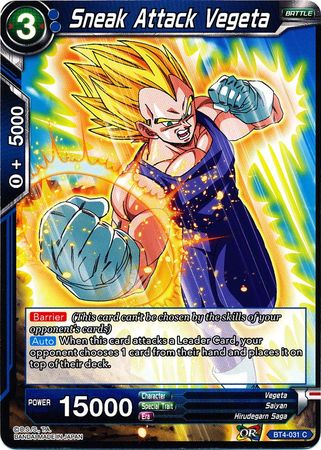 Sneak Attack Vegeta [BT4-031] | Rock City Comics