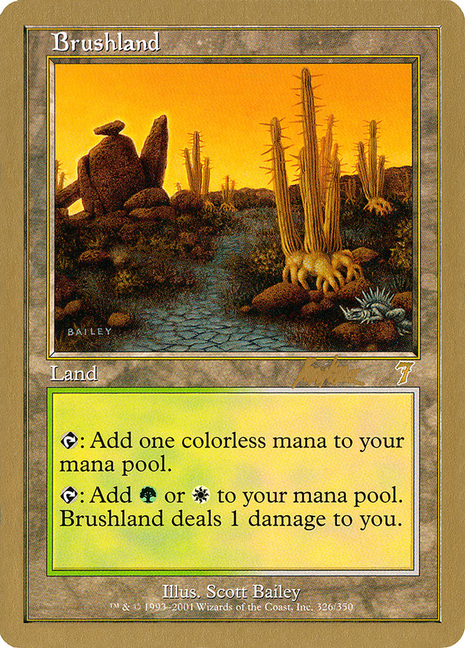 Brushland (Brian Kibler) [World Championship Decks 2002] | Rock City Comics