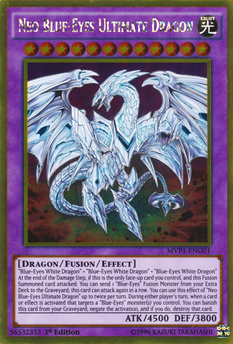 Neo Blue-Eyes Ultimate Dragon [MVP1-ENG01] Gold Rare | Rock City Comics