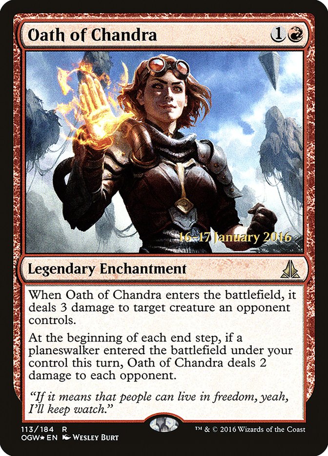 Oath of Chandra [Oath of the Gatewatch Prerelease Promos] | Rock City Comics