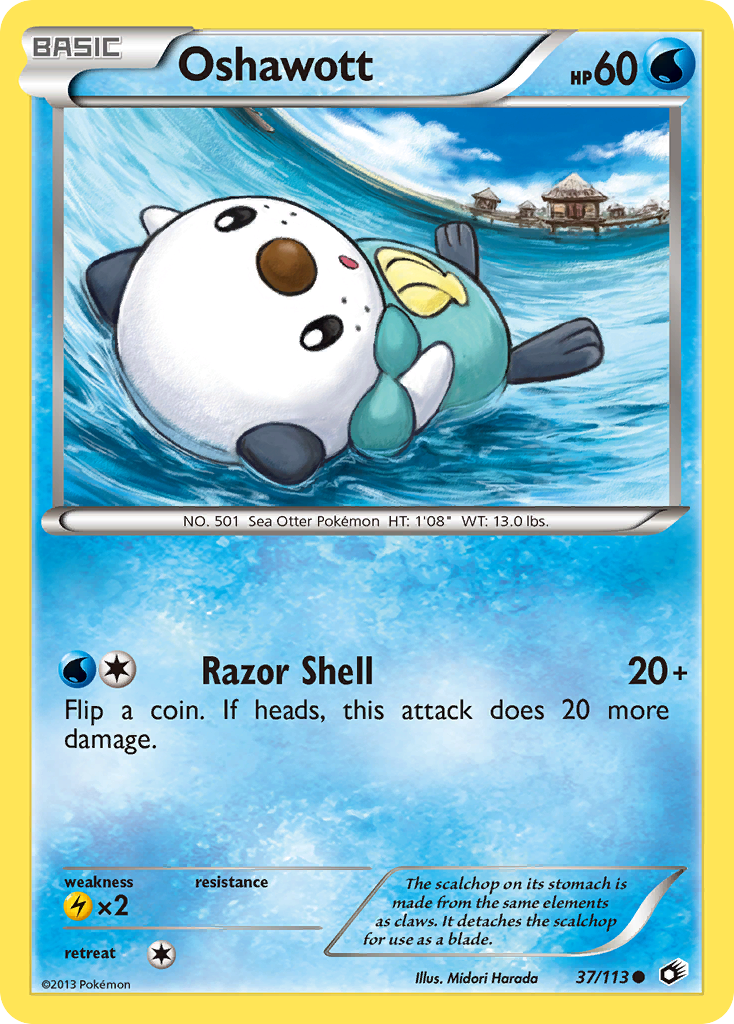 Oshawott (37/113) [Black & White: Legendary Treasures] | Rock City Comics