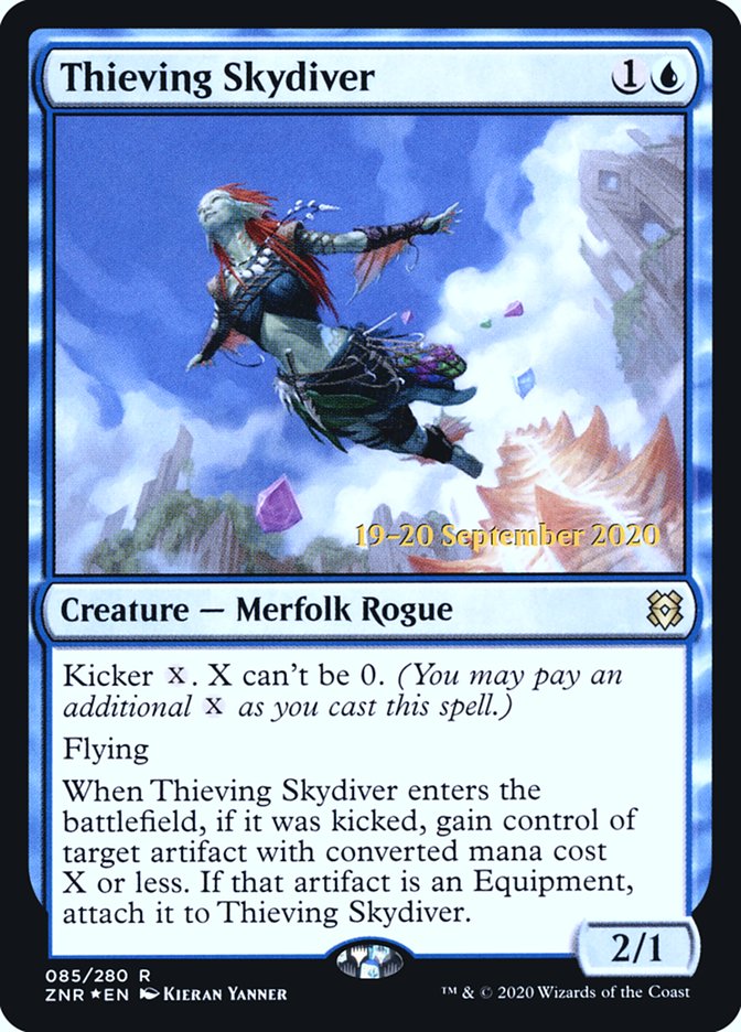 Thieving Skydiver [Zendikar Rising Prerelease Promos] | Rock City Comics