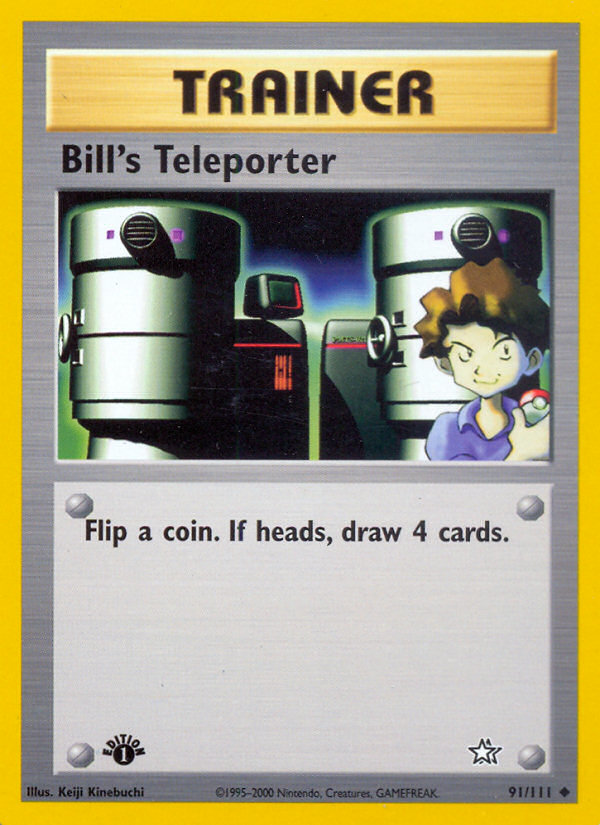 Bill's Teleporter (91/111) [Neo Genesis 1st Edition] | Rock City Comics