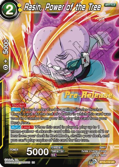 Rasin, Power of the Tree (BT15-112) [Saiyan Showdown Prerelease Promos] | Rock City Comics