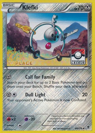 Klefki (66/119) (League Promo 1st Place) [XY: Phantom Forces] | Rock City Comics