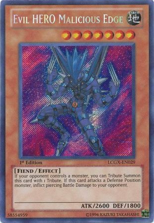 Evil HERO Malicious Edge [LCGX-EN029] Secret Rare | Rock City Comics