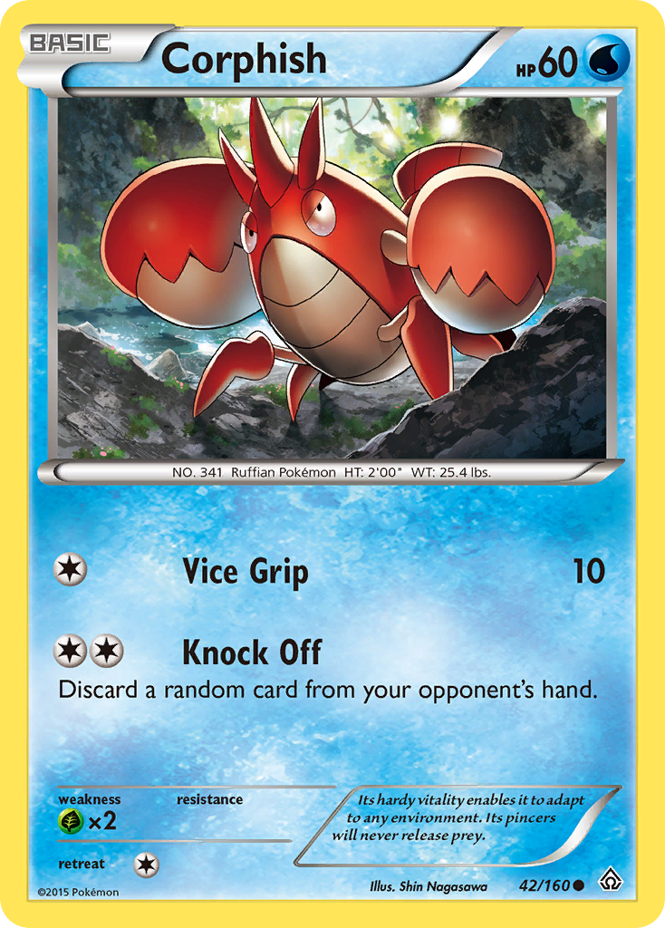 Corphish (42/160) [XY: Primal Clash] | Rock City Comics