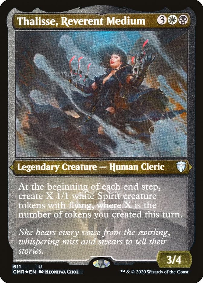 Thalisse, Reverent Medium (Etched) [Commander Legends] | Rock City Comics