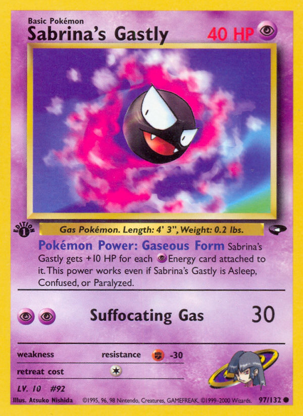 Sabrina's Gastly (97/132) [Gym Challenge 1st Edition] | Rock City Comics