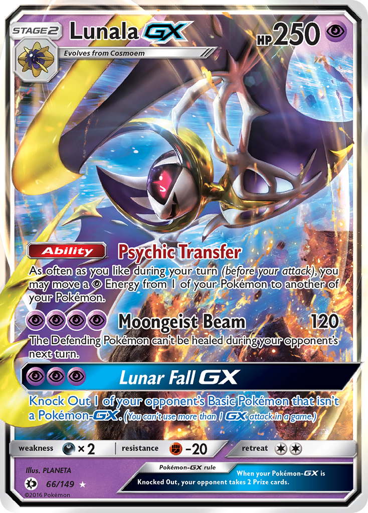 Lunala GX (66/149) [Sun & Moon: Base Set] | Rock City Comics