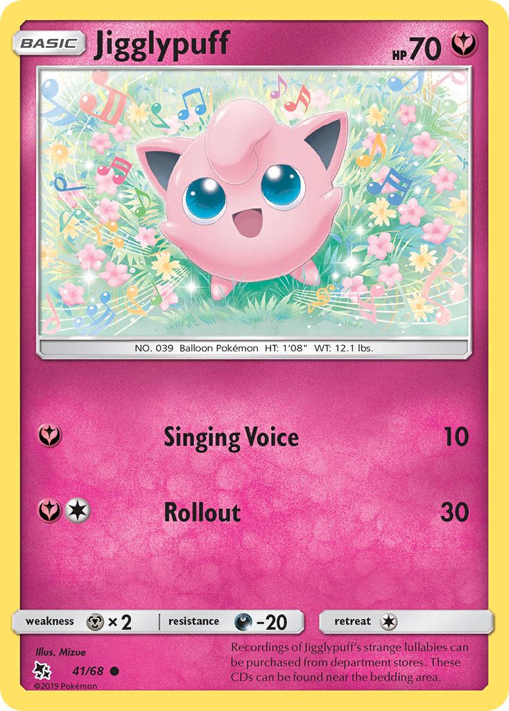 Jigglypuff (41/68) [Sun & Moon: Hidden Fates] | Rock City Comics