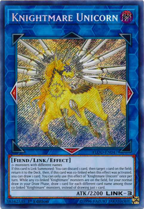 Knightmare Unicorn [FLOD-EN047] Secret Rare | Rock City Comics
