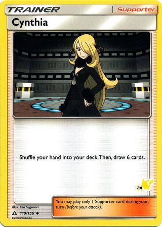 Cynthia (119/156) (Pikachu Stamp #24) [Battle Academy 2020] | Rock City Comics