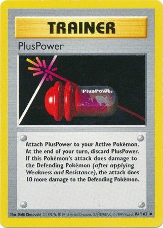 PlusPower (84/102) [Base Set Shadowless Unlimited] | Rock City Comics